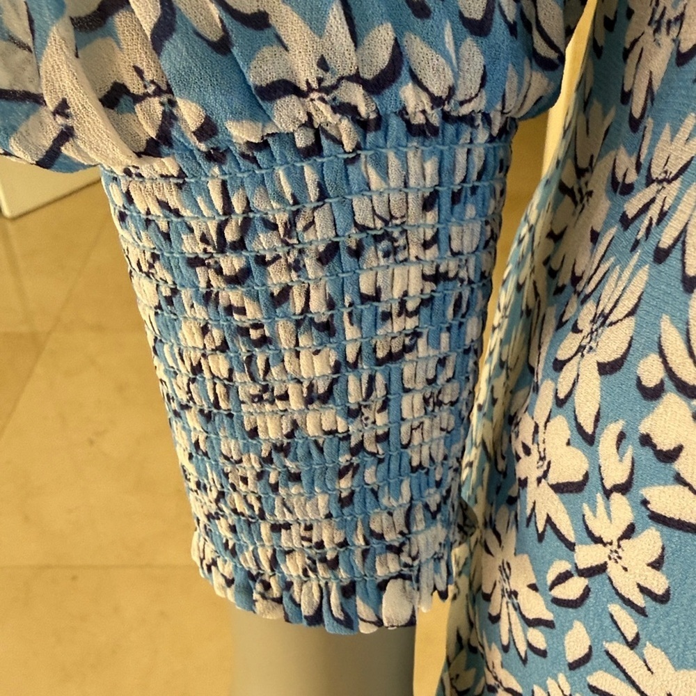 Lilly Pulitzer NWT Ellelynn in lunar beach palm beach petals - Picture 7 of 8